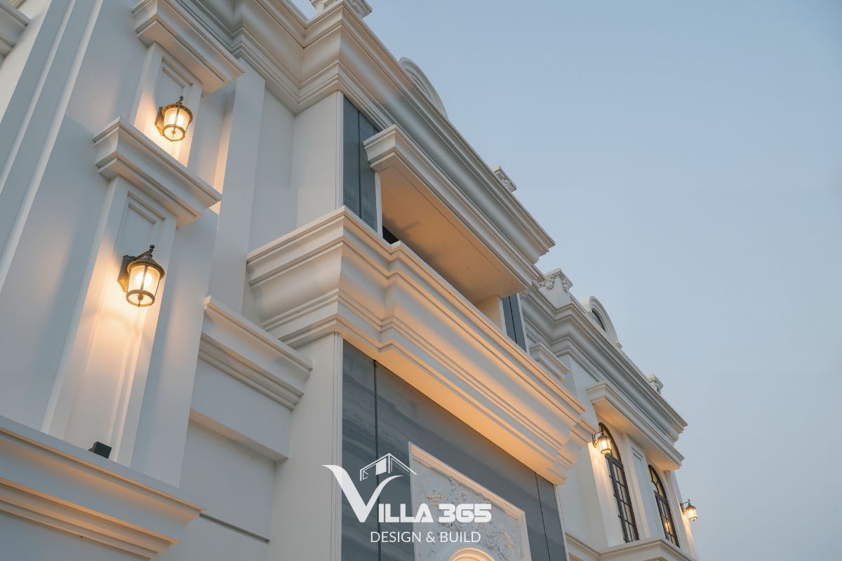 Biệt thự tân cổ điển hoàn thiện tinh xảo làm tăng đáng kể tổng chi phí hoàn thiện