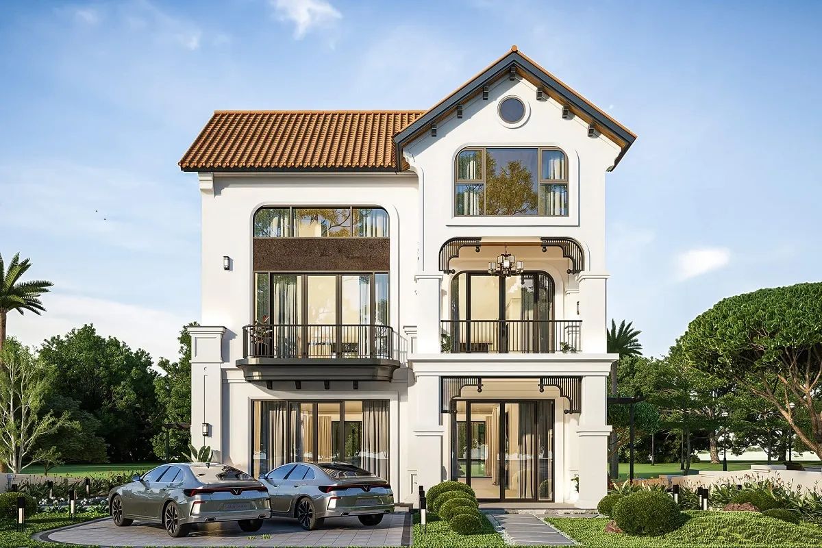 Thiết kế biệt thự Indochine tối ưu thông gió và giảm nhiệt hiệu quả (Ảnh: Sưu tầm)