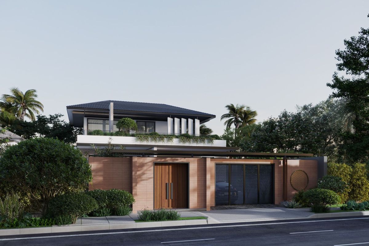 Màu sắc trung tính giúp nhà Indochine đẹp trở nên ấm cúng (Ảnh: Sưu tầm)