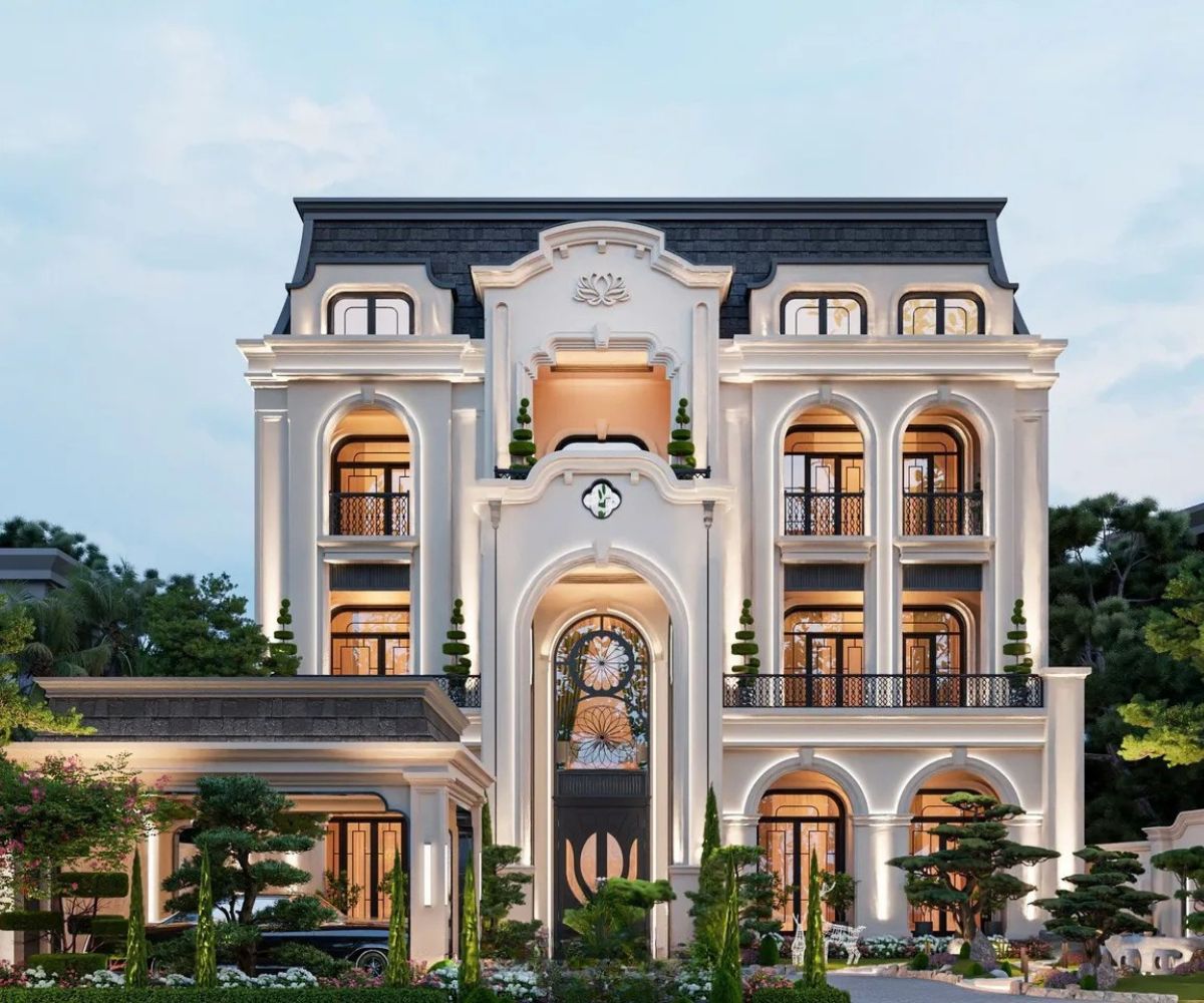 Mẫu biệt thự Indochine sân vườn mang đến không gian sống nghỉ dưỡng (Ảnh: Sưu tầm)