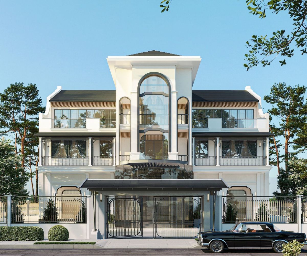 Kiến trúc biệt thự tập trung vào đường nét tinh gọn và tiện nghi (Ảnh: Sưu tầm)