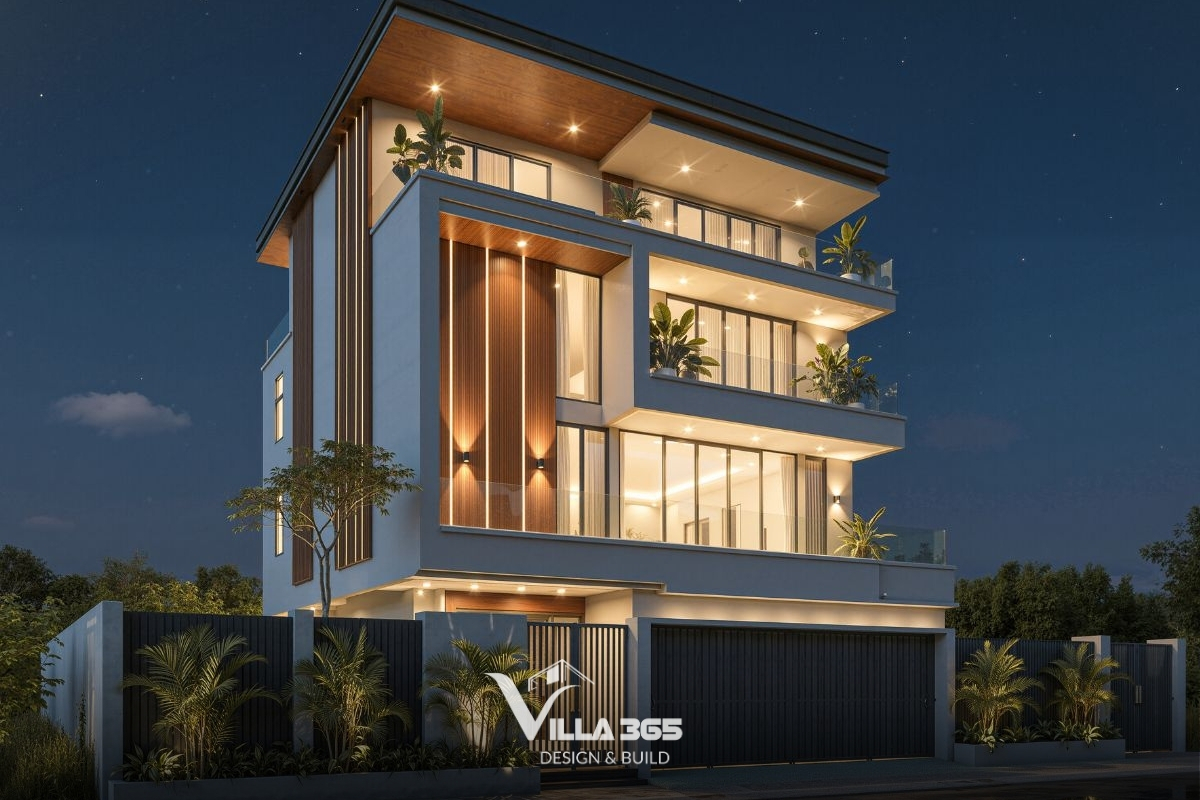 Ngôn ngữ hình khối tinh gọn nhưng chặt chẽ giúp công trình đạt được sự ổn định thị giác và cảm xúc