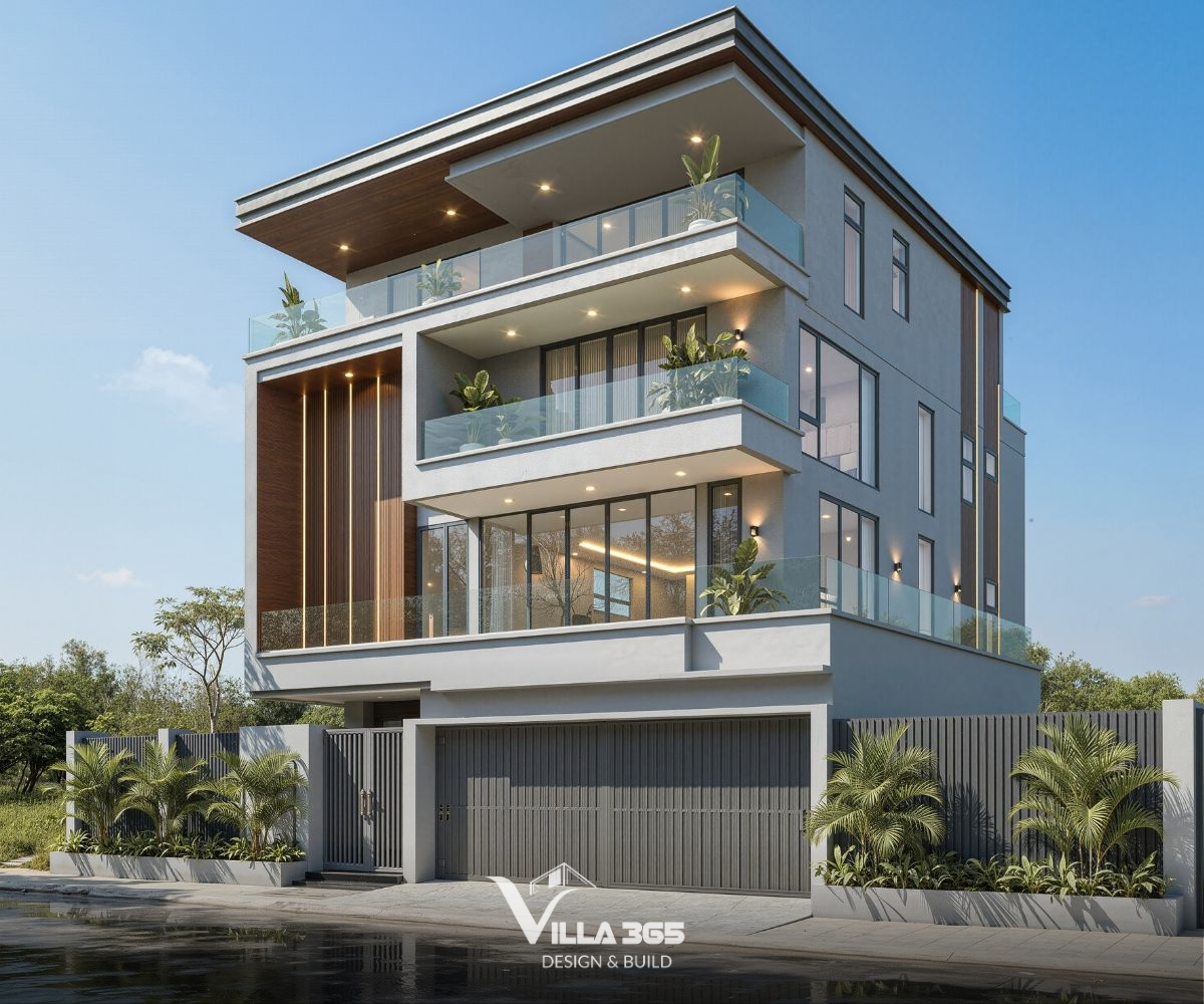 Ban công và khoảng lùi theo tầng tạo nên lớp “lọc xanh”, cải thiện chất lượng không khí và giảm tiếng ồn đô thị