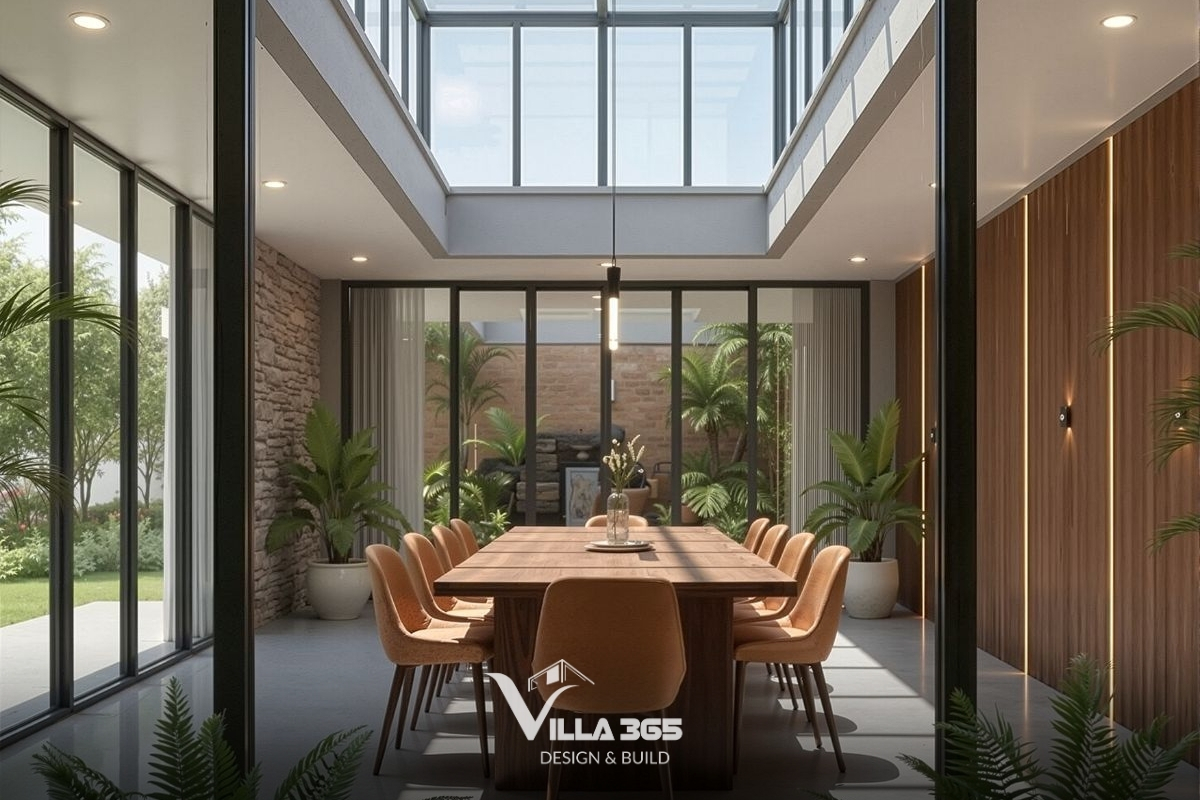 Thiết kế ưu tiên sự tiết chế, loại bỏ chi tiết dư thừa để giữ lại giá trị cốt lõi của không gian sống