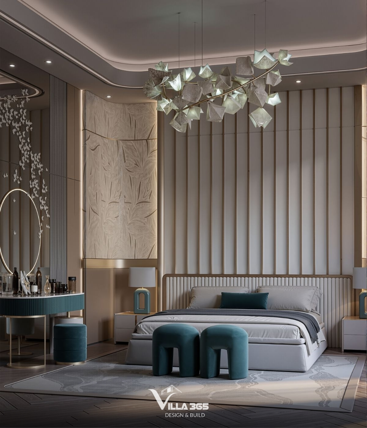 Sự đồng bộ về màu sắc và vật liệu giúp công trình duy trì tính nhất quán trong toàn bộ trải nghiệm không gian