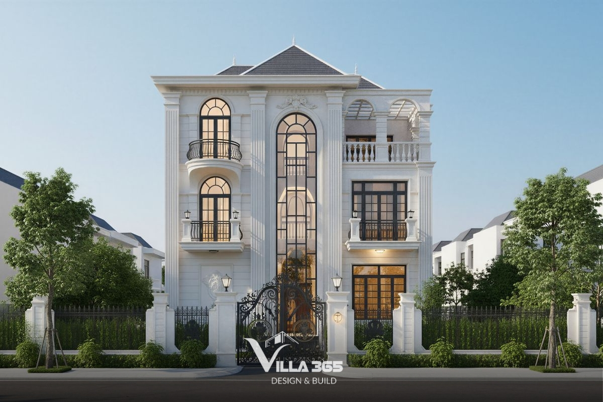 Đặc trưng biệt thự tân cổ điển nằm ở sự tinh giản nhưng vẫn giữ được nét sang trọng vượt thời gian