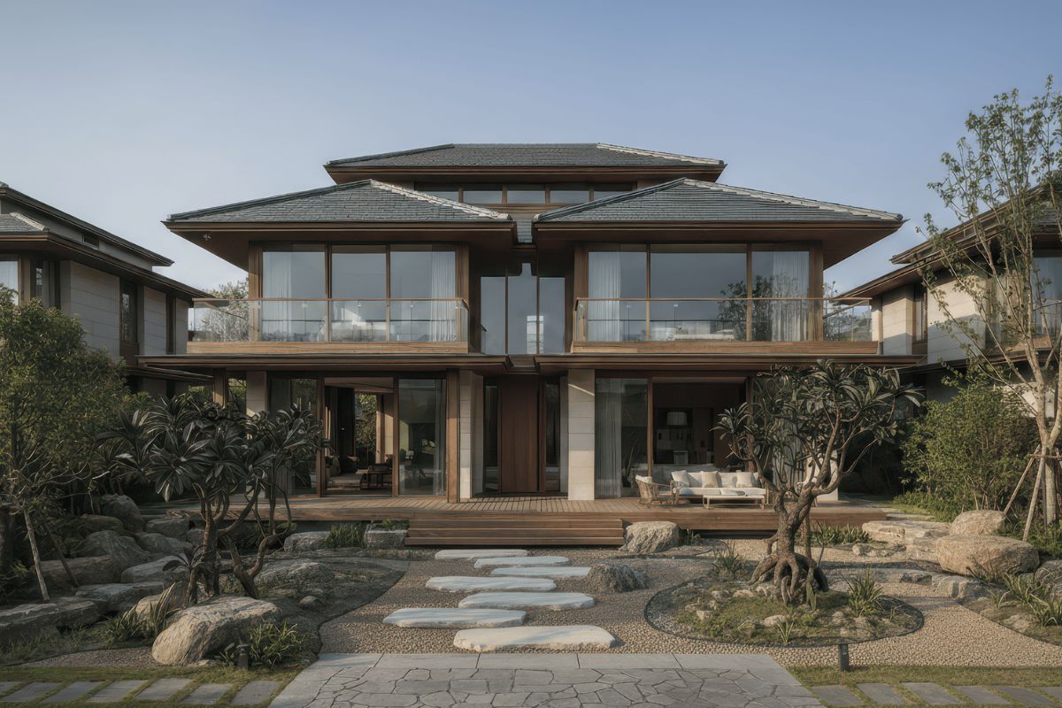 Khám phá xu hướng thiết kế biệt thự phong cách Nhật Bản – nơi kiến trúc không chỉ là không gian sống mà còn là nghệ thuật cân bằng giữa con người và thiên nhiên (Ảnh: Sưu tầm)