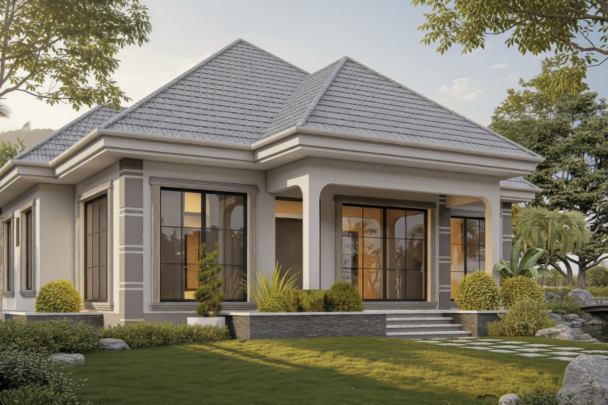 Biệt thự Nhật 1 tầng là lựa chọn lý tưởng cho không gian sống gần gũi thiên nhiên (Ảnh: Sưu tầm)