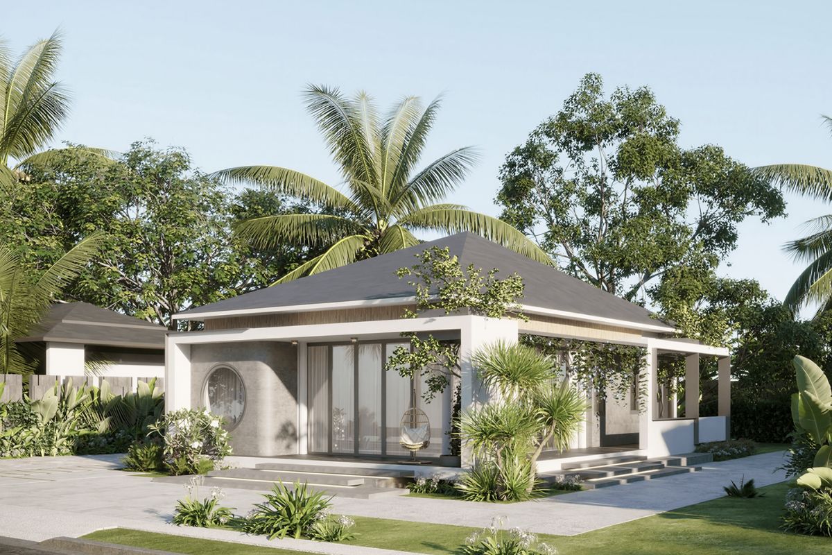 Thiết kế biệt thự phong cách Nhật Bản 1 tầng giúp tối ưu công năng trên một mặt bằng liền mạch và thông thoáng (Ảnh: Sưu tầm)