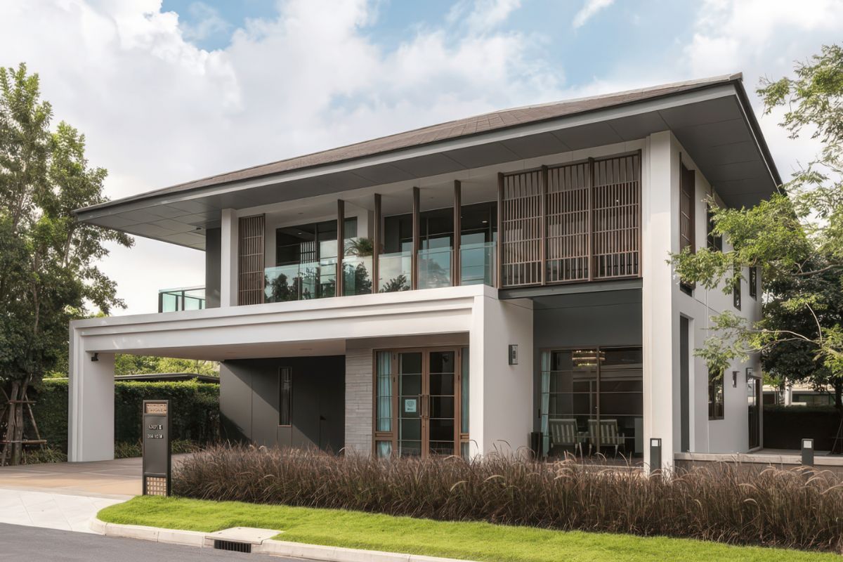 Nhà Nhật 2 tầng đẹp là giải pháp hoàn hảo cho quỹ đất vừa phải, đảm bảo công năng tối ưu (Ảnh: Sưu tầm)