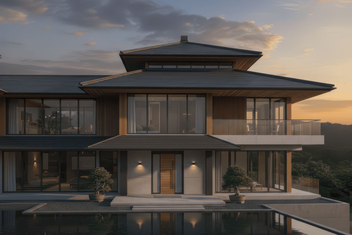 Diện tích và vật liệu là yếu tố quyết định ngân sách của biệt thự kiểu Nhật (Ảnh: Sưu tầm)