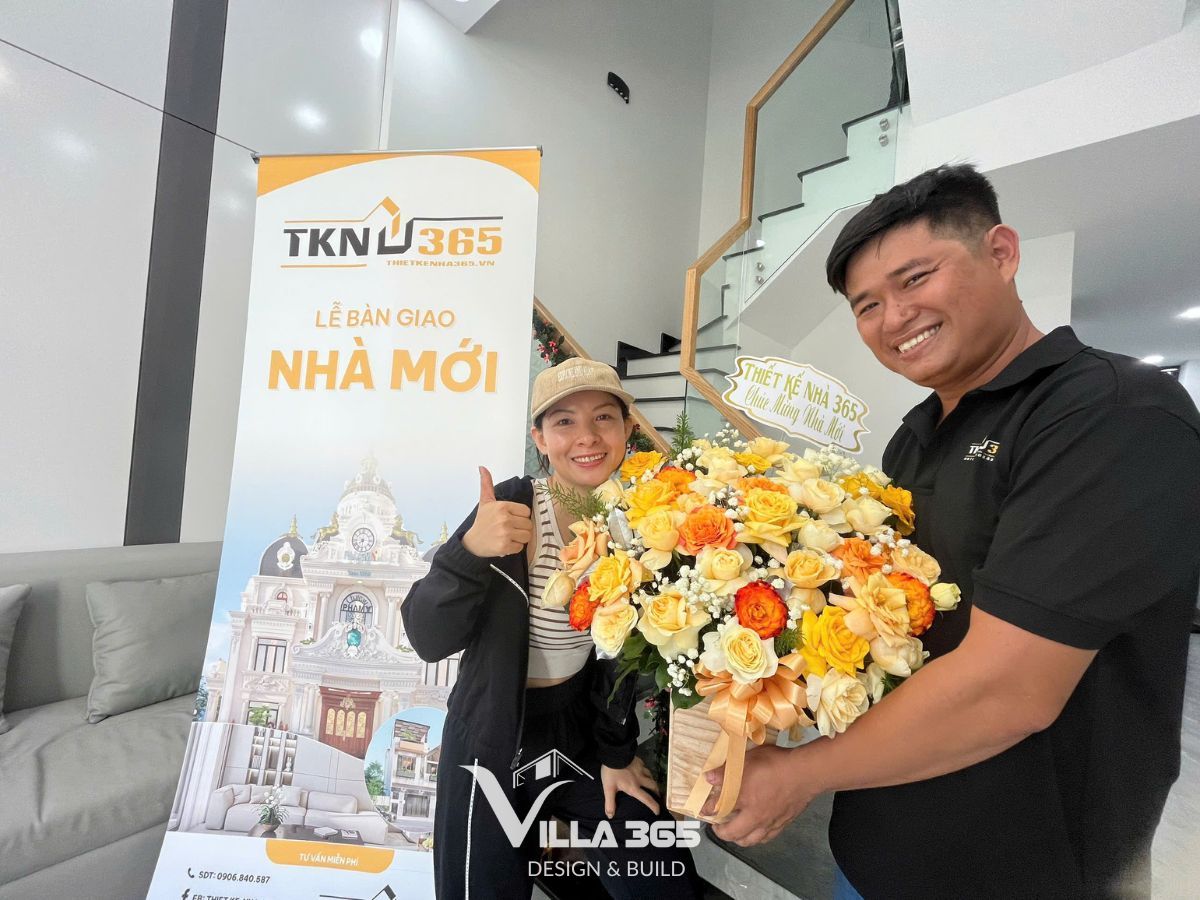 Công trình biệt thự Tân Bình được kiểm tra tổng thể trước khi bàn giao