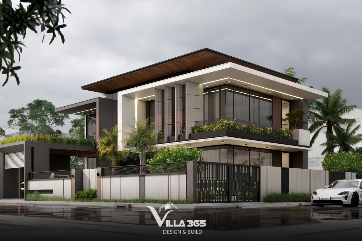 Thiết kế mái bằng là lựa chọn tối ưu cho gia chủ yêu thích phong cách hiện đại và tối giản