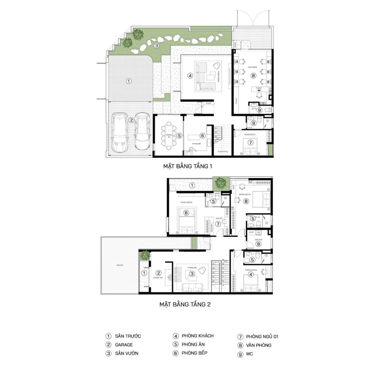 99+ Mẫu biệt thự 200m2 đẹp & bảng dự toán chi phí chi tiết 2026 17 Bản vẽ biệt thự 200m2 có gara tối ưu công năng và thẩm mỹ