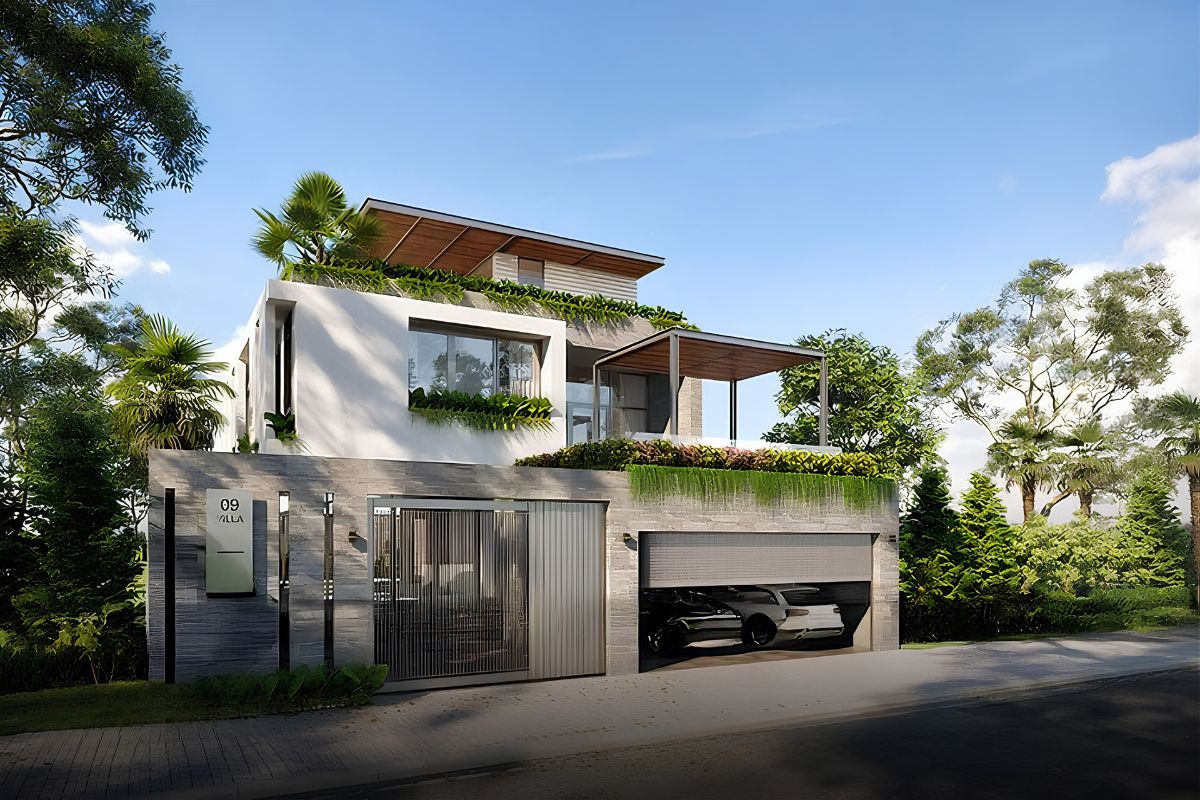 99+ Mẫu biệt thự 200m2 đẹp & bảng dự toán chi phí chi tiết 2026 18 Biệt thự 200m2 2 tầng 10x20m được thiết kế công năng hợp lý, đảm bảo giá trị thẩm mỹ (Ảnh: Sưu tầm)