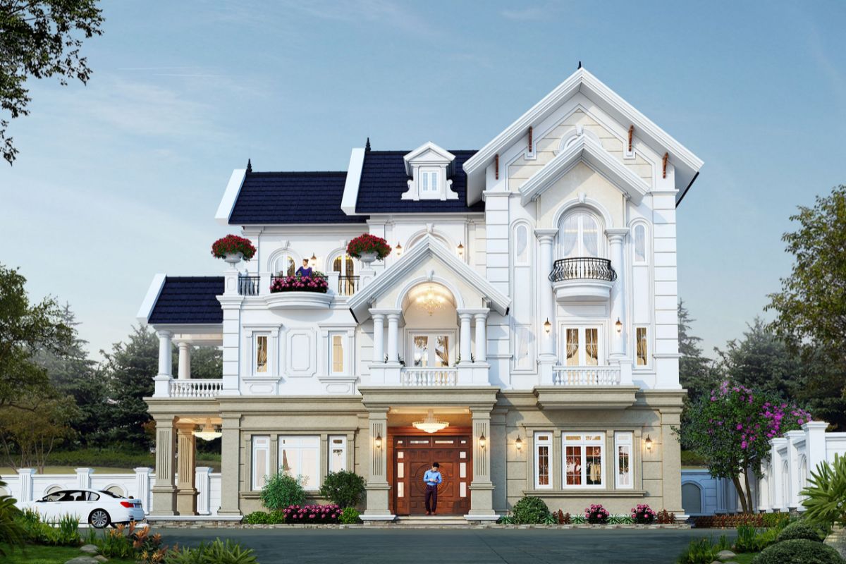 Nhà mái Thái đẹp phong cách tân cổ điển mang đến sự tinh tế và giá trị thẩm mỹ bền vững (Ảnh: Sưu tầm)