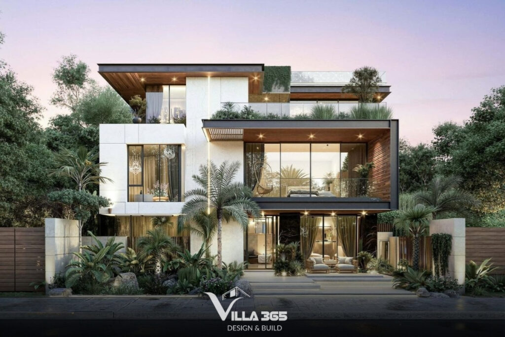 Mẫu biệt thự 3 tầng 5 phòng ngủ