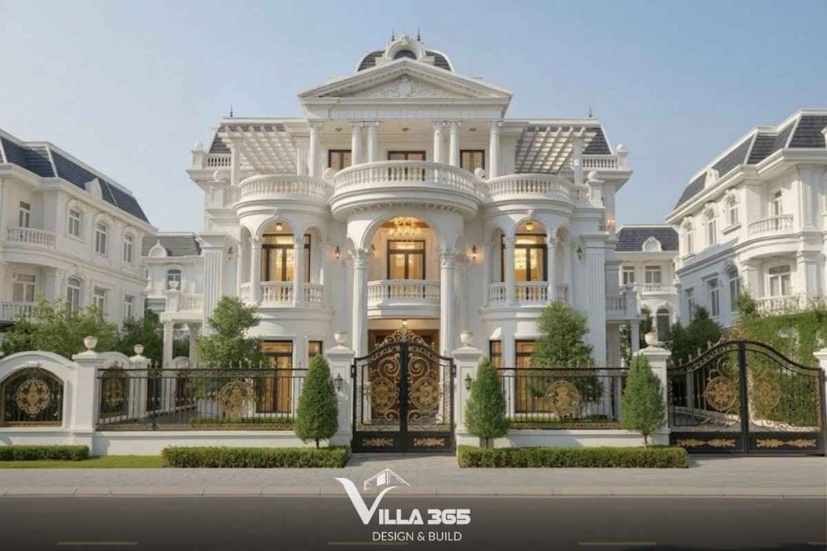 Mẫu biệt thự 3 tầng 5 phòng ngủ mang vẻ đẹp tinh tế, linh hoạt chi phí