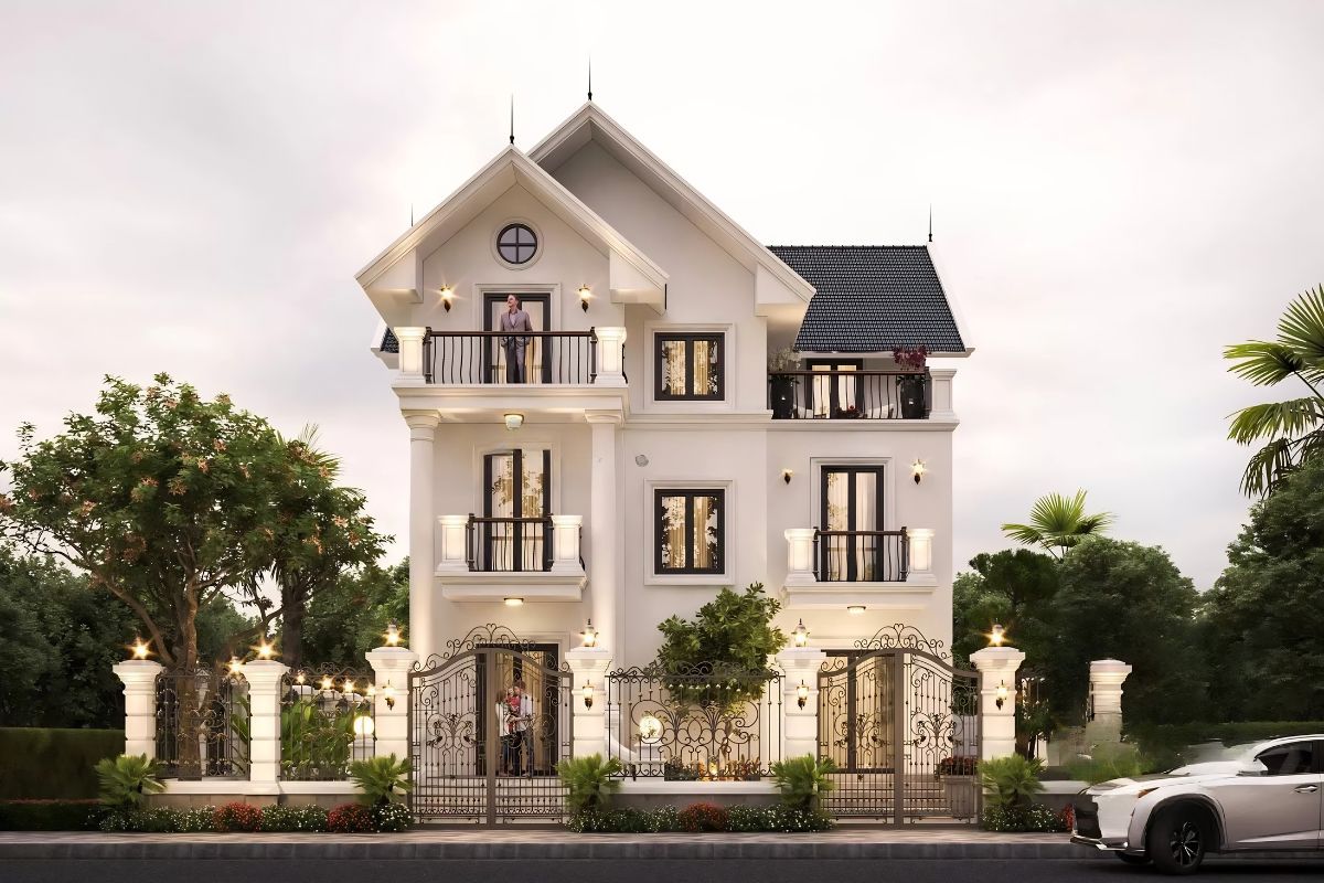 Biệt thự 500m2 mái Thái ghi dấu ấn với vẻ đẹp thanh thoát, phù hợp khí hậu Việt Nam (Ảnh: Sưu tầm)