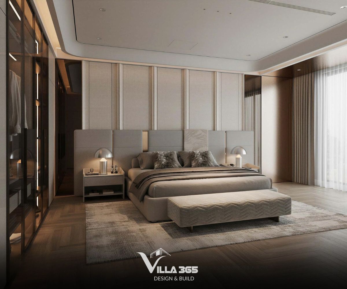 Master Bedroom trong biệt thự luxury 500m2 mang đến trải nghiệm nghỉ dưỡng riêng tư đầy thư giãn