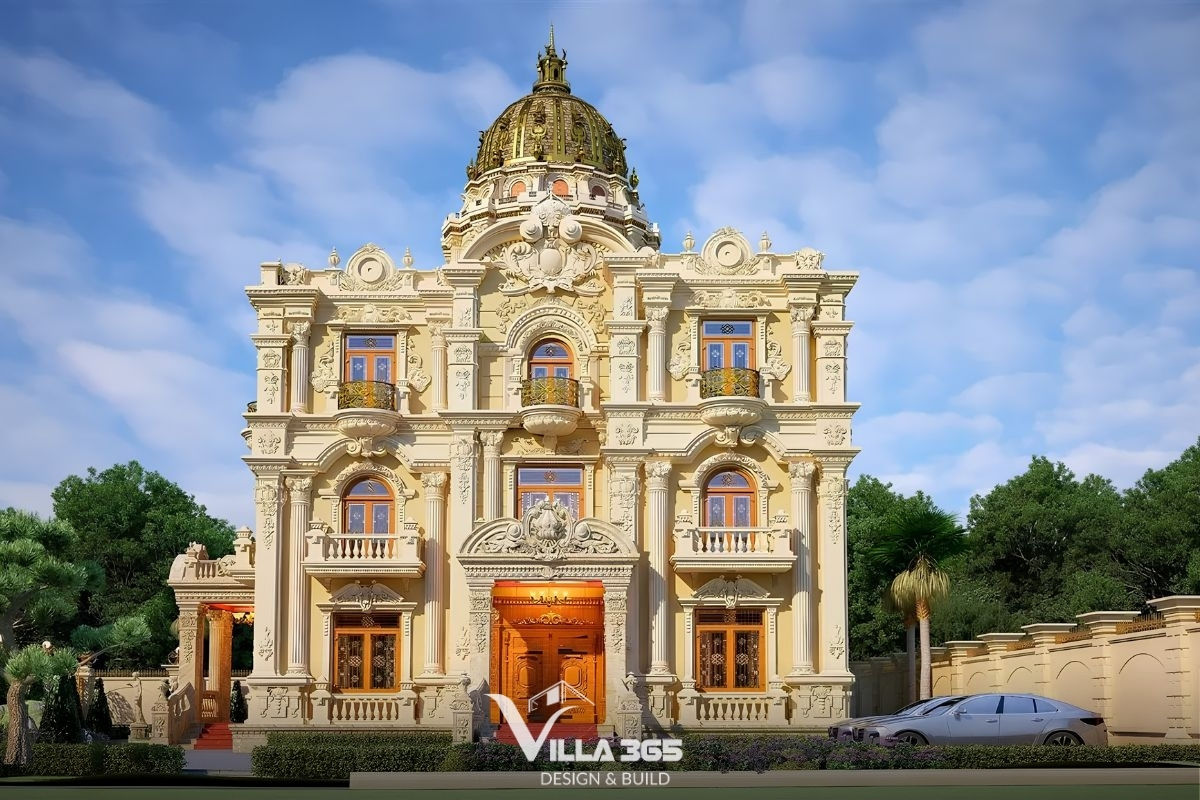 Mẫu thiết kế biệt thự châu Âu