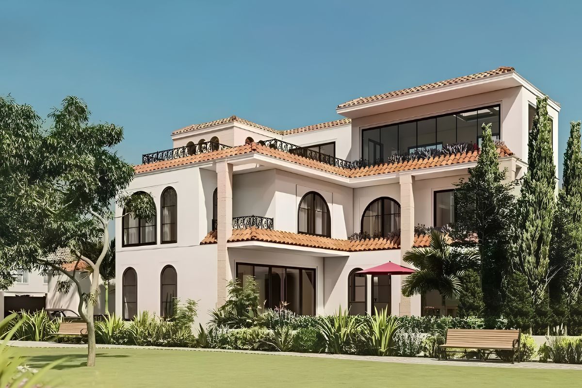 Không gian nghỉ dưỡng trong biệt thự phong cách Địa Trung Hải được nâng tầm nhờ nội thất và cảnh quan được cá nhân hóa (Ảnh: Sưu tầm)