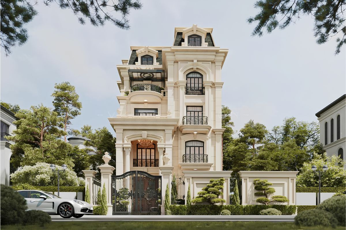 Biệt thự mini mái Mansard là lựa chọn phù hợp cho những khu đất vừa phải nhưng vẫn đề cao tính thẩm mỹ (Ảnh: Sưu tầm)