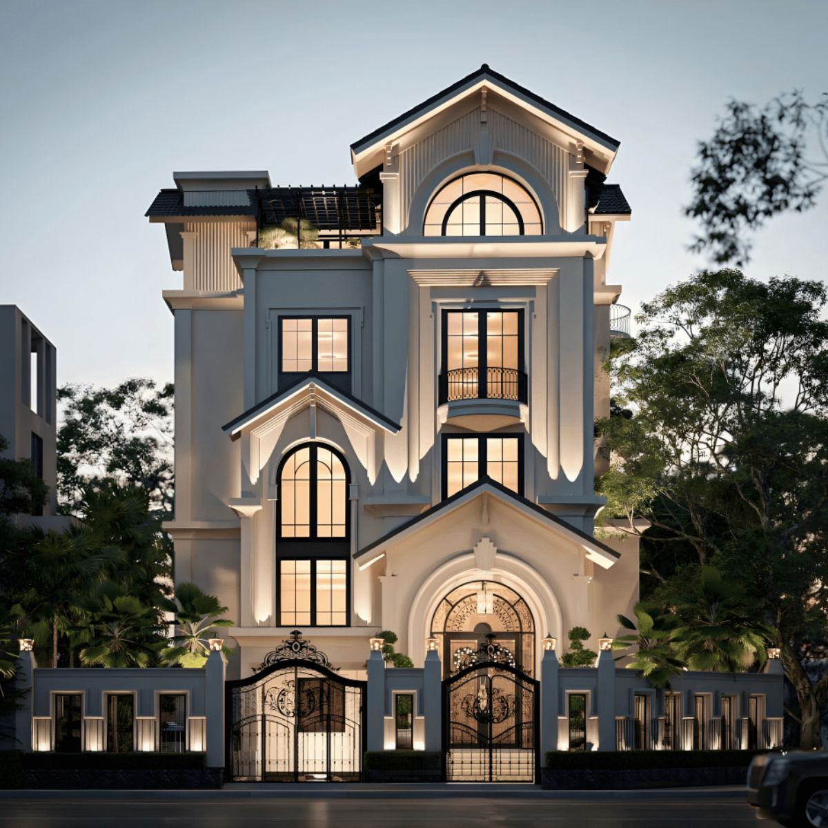Những đường phào chỉ tinh tế giúp công trình giữ nét đẹp sang trọng đặc trưng (Ảnh: Sưu tầm)