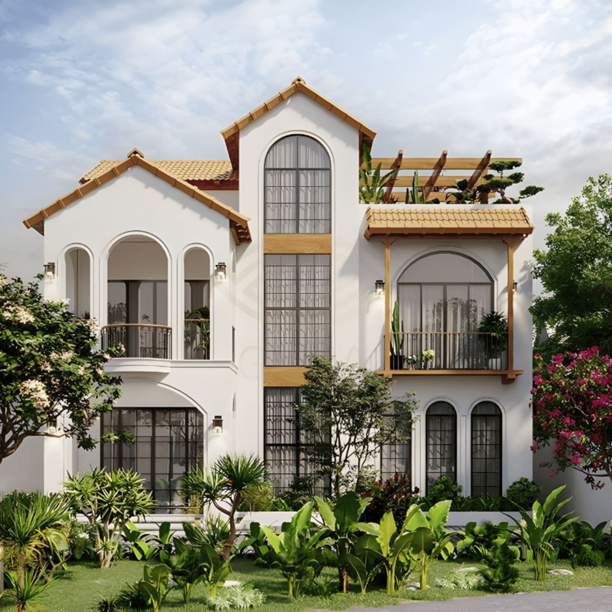 Chất liệu đá, gỗ và gạch thô góp phần tạo nên vẻ đẹp nghỉ dưỡng mộc mạc, tinh tế (Ảnh: Sưu tầm)
