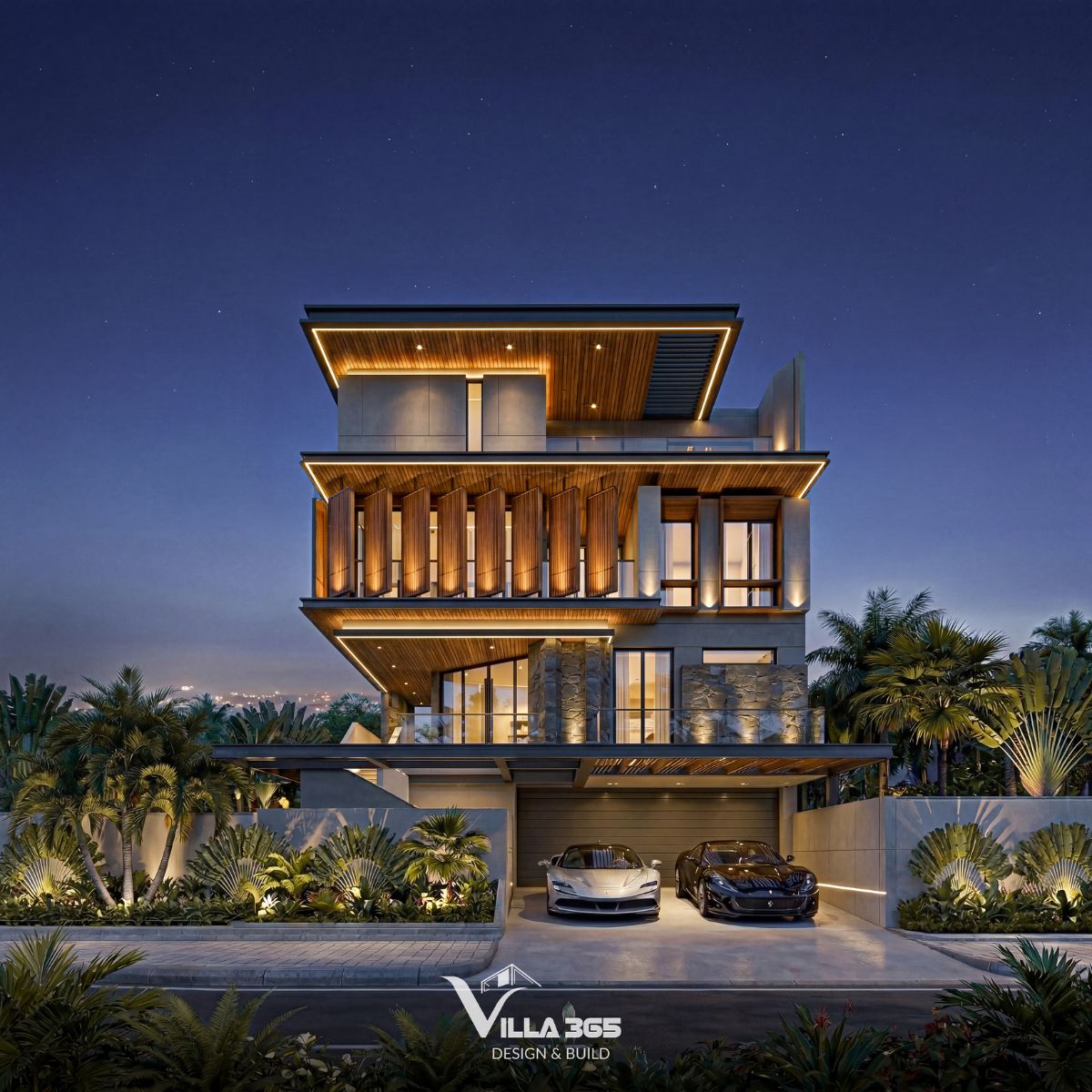 Không gian được tổ chức để phục vụ nhu cầu sinh hoạt của đại gia đình đa thế hệ 