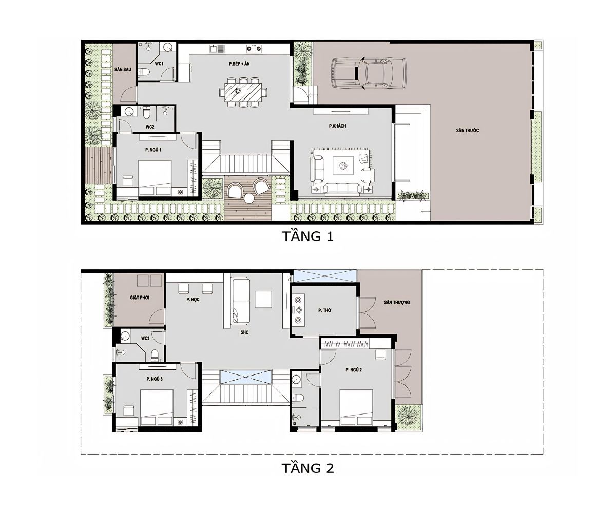 Mặt bằng biệt thự 250m2 tối giản nhưng vẫn đầy đủ công năng (Ảnh: Sưu tầm)