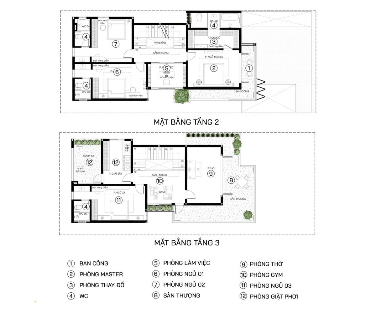 Các khu vực công năng được bố trí hợp lý, khoa học (Ảnh: Sưu tầm)