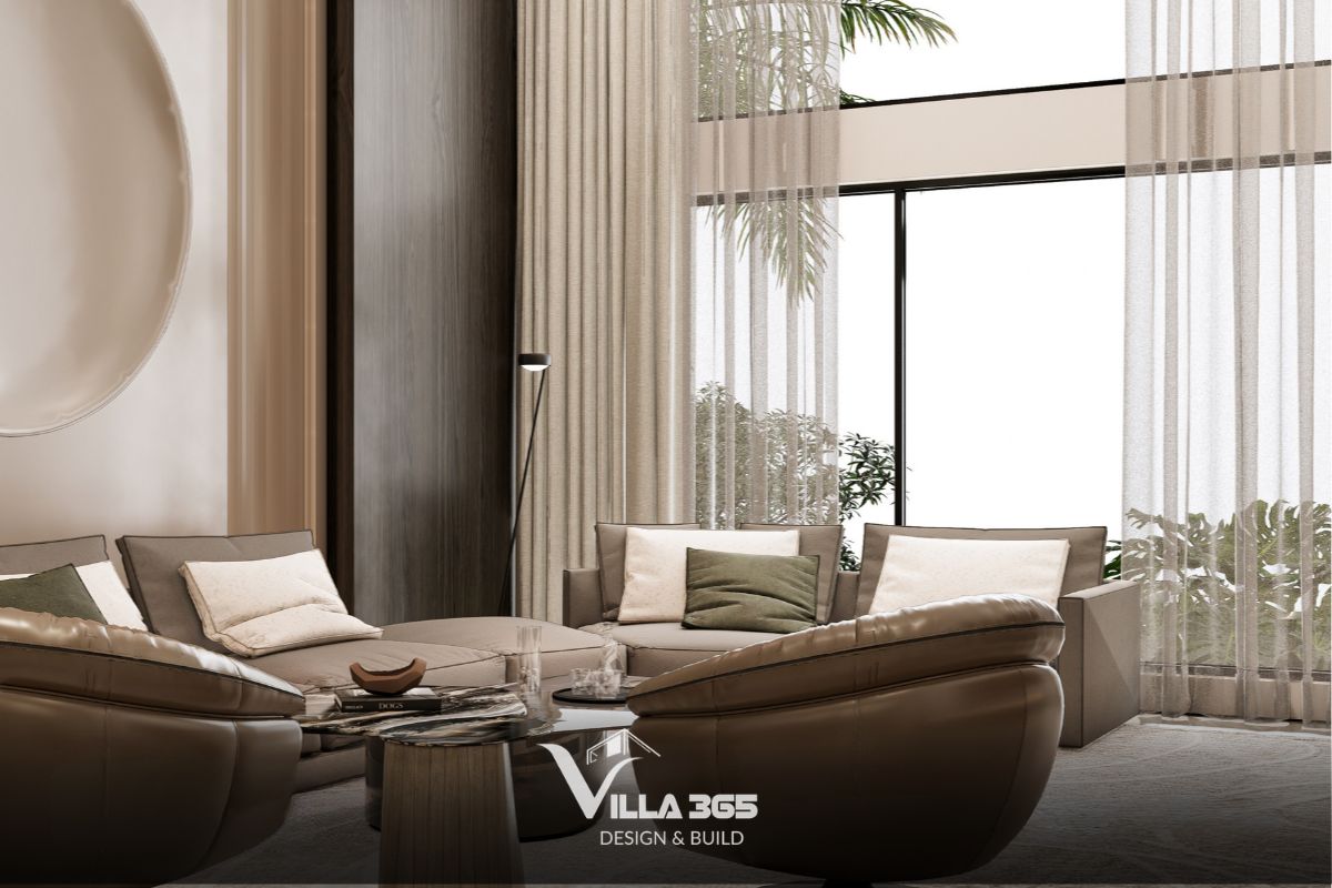 Thiết kế nội thất biệt thự The Garden Villa mang tinh thần Zen và dấu ấn bản địa 5 Hệ cửa kính lớn giúp thiết kế nội thất kết nối trực tiếp với thiên nhiên bên ngoài