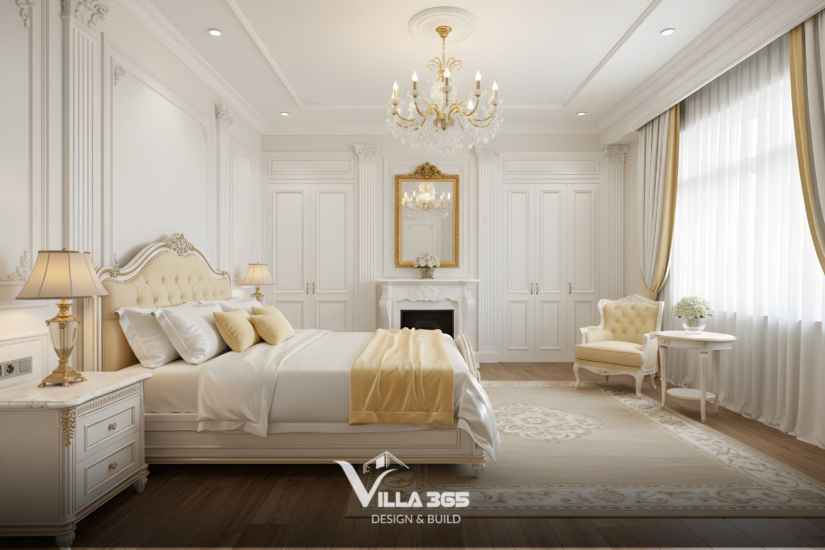 Thiết kế nội thất The Serene Legacy – vun đắp khoảng riêng cho gia đình ba thế hệ 6 Bảng màu kem – vàng đồng tạo nên sự cân bằng giữa sang trọng, ấm áp và cảm giác gần gũi trong không gian sống