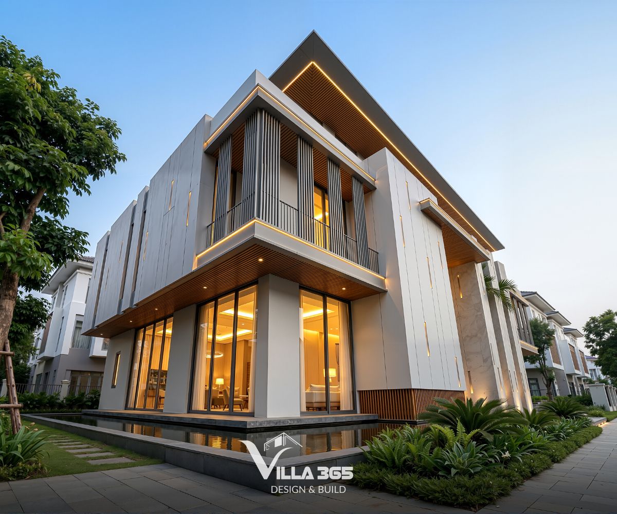 Các mảng tường đặc đóng vai trò như lớp chắn nhiệt, tăng hiệu quả bảo vệ công trình 
