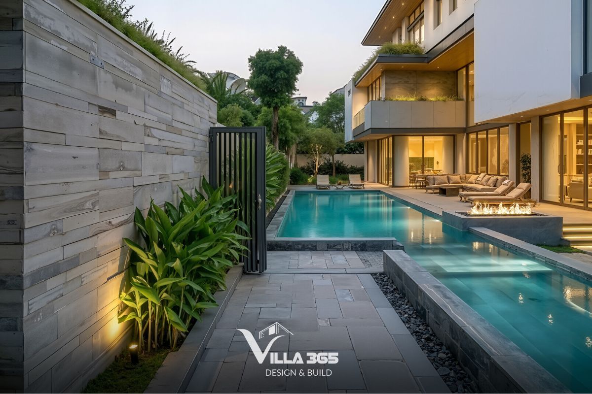 Khoảng trống được khai thác như một yếu tố thiết kế chủ đạo thay vì phần dư thừa 