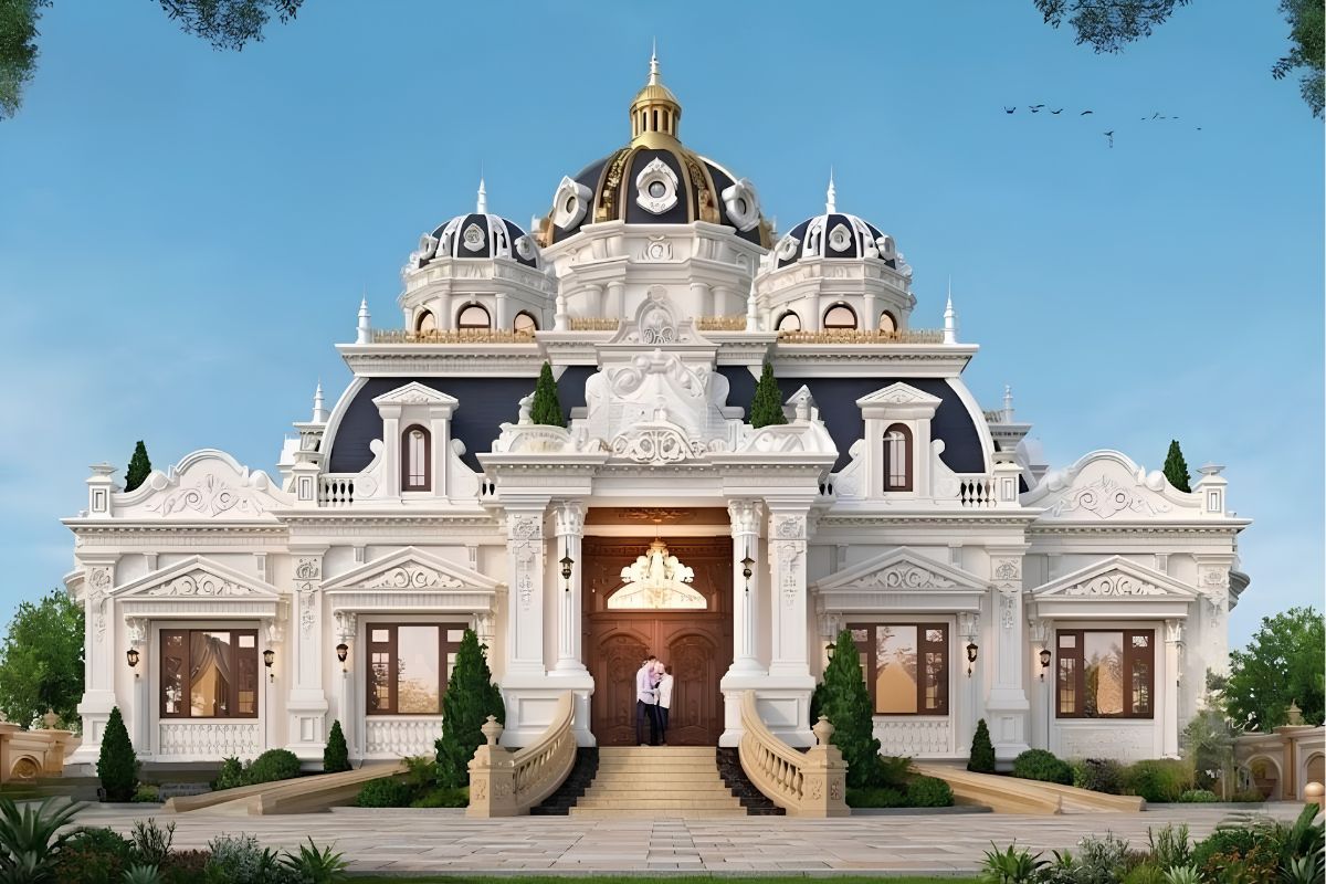 Biệt thự phong cách châu Âu mái vòm nâng tầm giá trị thẩm mỹ công trình (Ảnh: Sưu tầm)