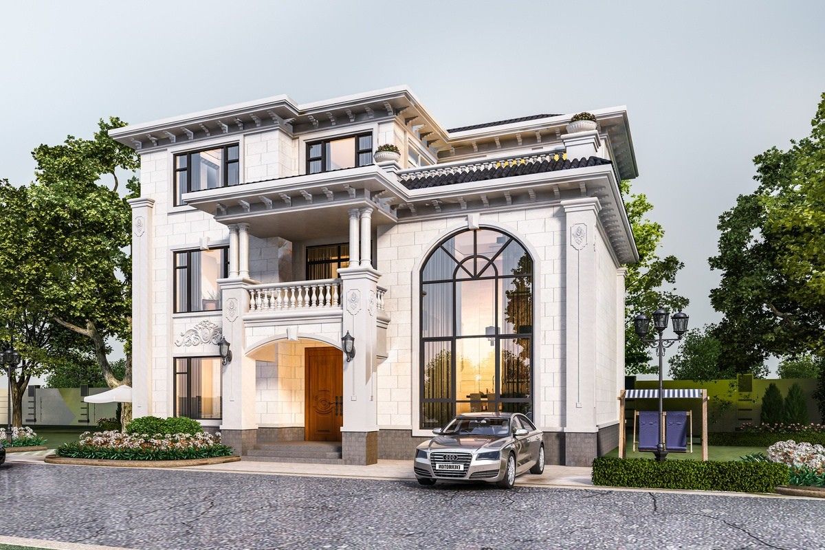 Biệt thự phong cách châu Âu 3 tầng thể hiện đẳng cấp và vị thế gia chủ (Ảnh: Sưu tầm)