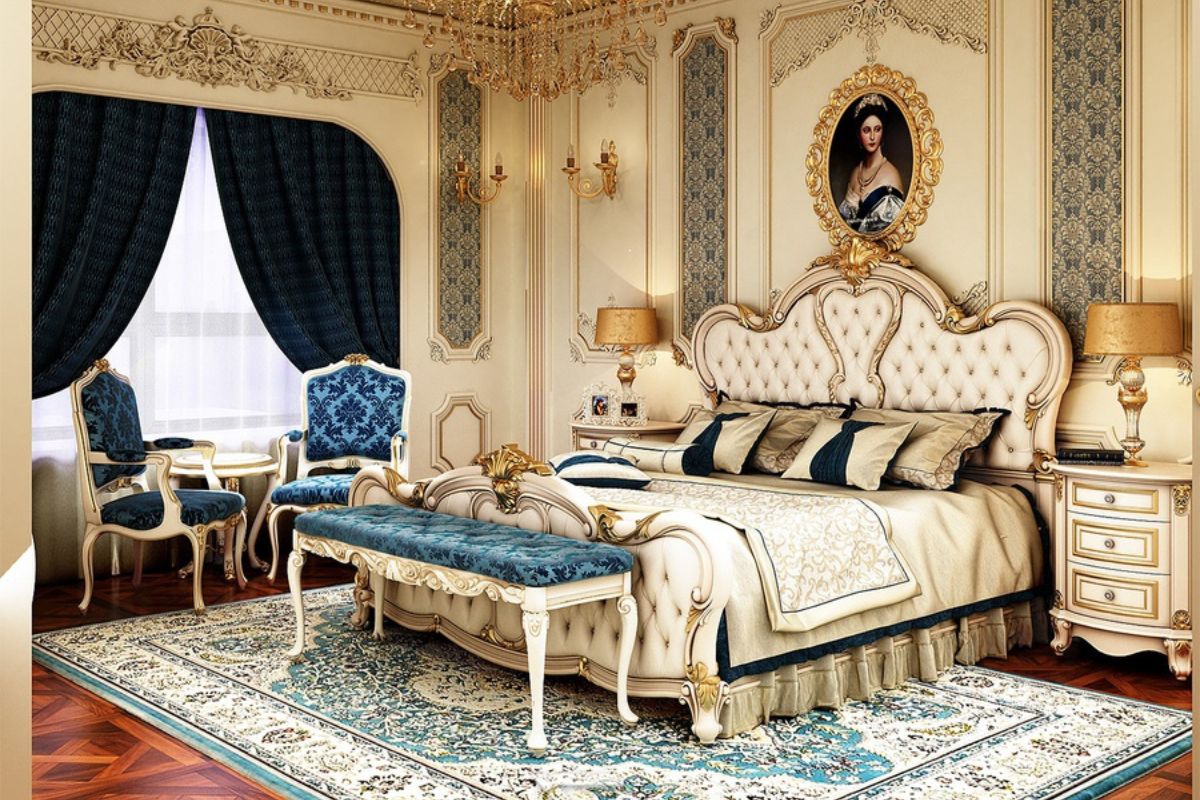 Thiết kế nội thất biệt thự luxury chú trọng phòng ngủ master với đầy đủ tiện nghi nghỉ dưỡng đẳng cấp (Ảnh: Sưu tầm)