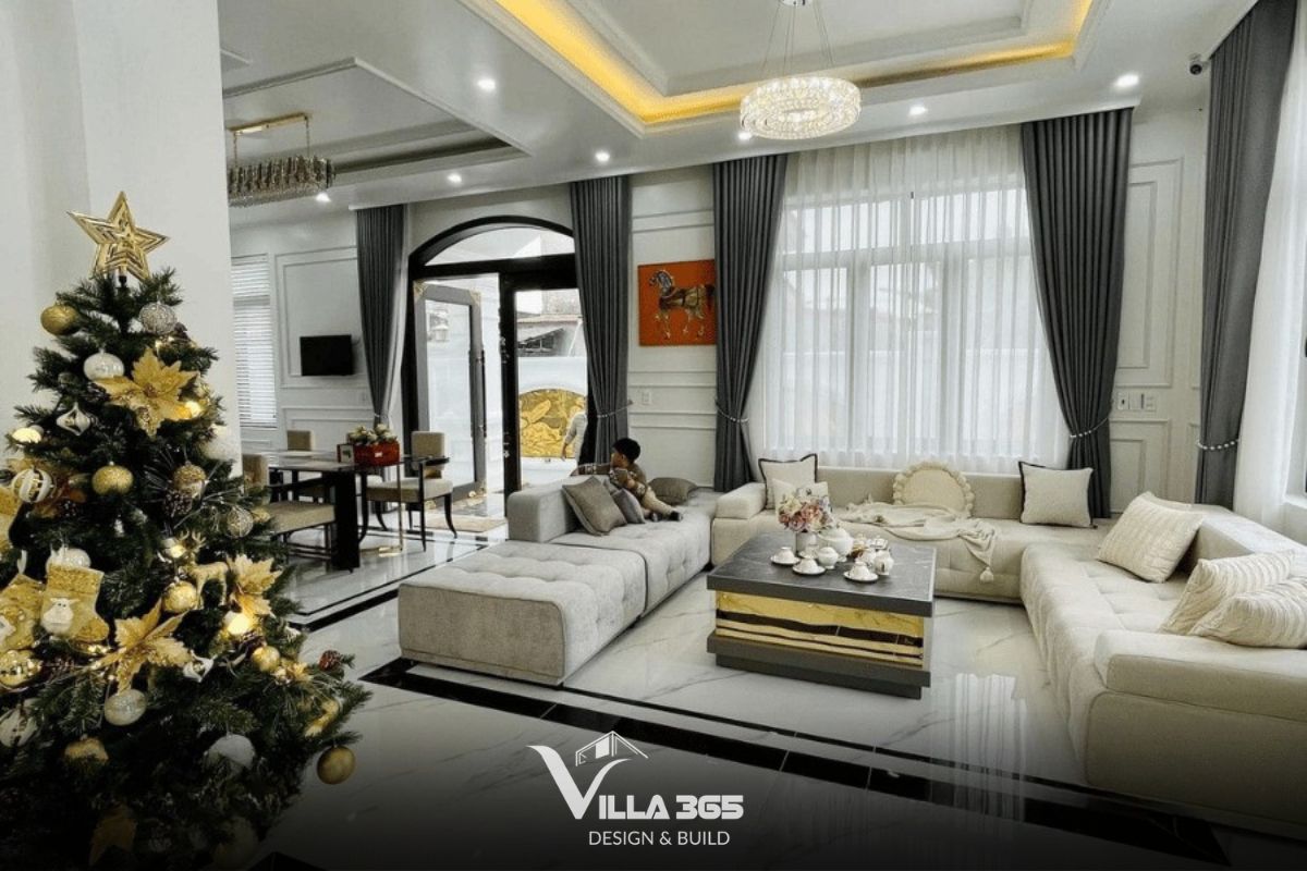 Hình ảnh thực tế các dự án biệt thự tân cổ điển do Villa 365 thi công cho thấy sự chỉn chu trong từng chi tiết và độ hoàn thiện chuẩn thiết kế 3D