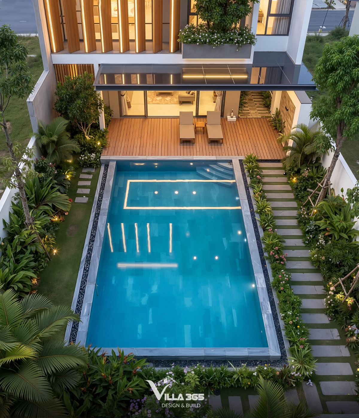 Yên Villa giải quyết hiệu quả bài toán cân bằng giữa vi khí hậu, riêng tư và trải nghiệm sống