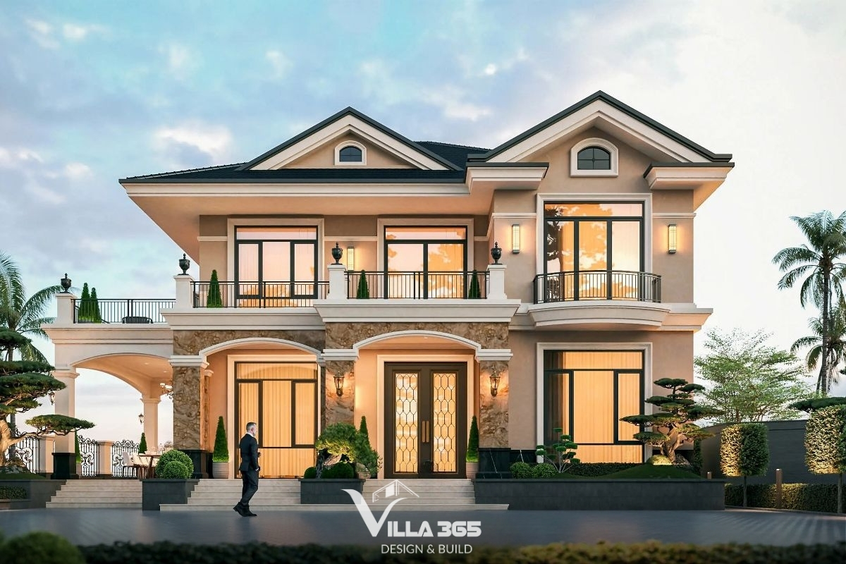 biệt thự 2 tầng 6 phòng ngủ