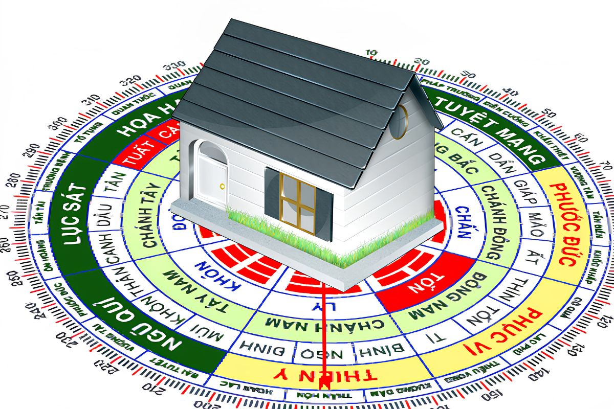 Mẫu biệt thự 1 trệt 2 lầu đẹp 2026: Bản vẽ mặt bằng & báo giá chi tiết 31 Khi xây biệt thự 1 trệt 2 lầu, hướng nhà, vị trí bếp, phòng thờ và cầu thang cần được tính toán hài hòa để tối ưu công năng, ánh sáng và sự an tâm cho gia chủ (Ảnh: Sưu tầm)