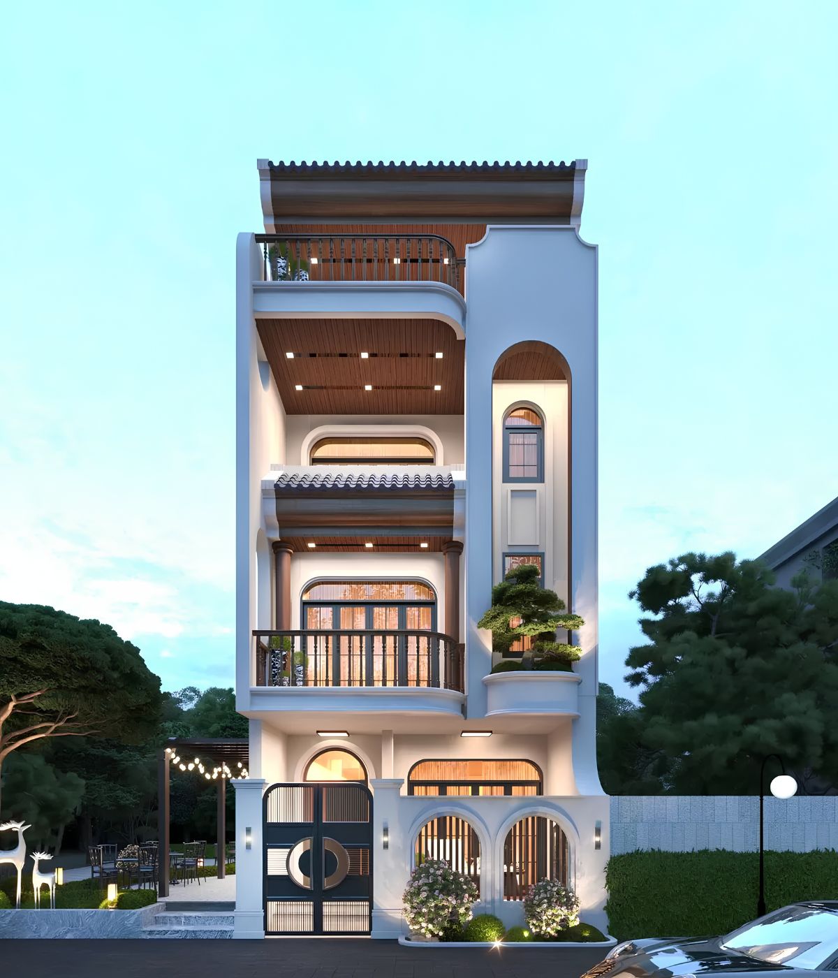 Mẫu biệt thự 1 trệt 3 lầu đẹp đẳng cấp kèm báo giá chi tiết 2026 21 Indochine là lựa chọn dành cho những ai yêu thích vẻ đẹp hoài niệm nhưng vẫn muốn bắt nhịp với cuộc sống hiện đại (Ảnh: Sưu tầm)