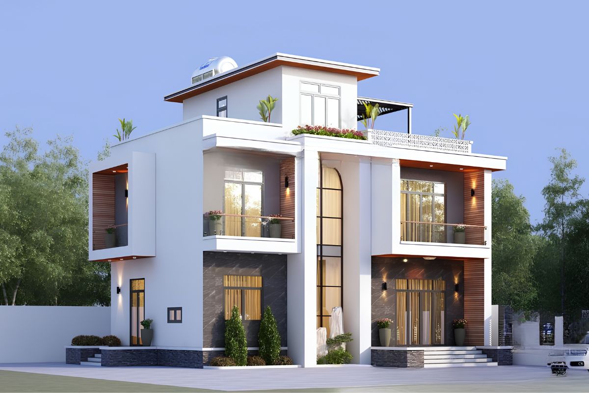 Biệt thự 2 tầng 1 tum đẹp không chỉ đáp ứng nhu cầu ở hiện tại mà còn tạo nền tảng cho cuộc sống tiện nghi và bền vững (Ảnh: Sưu tầm)
