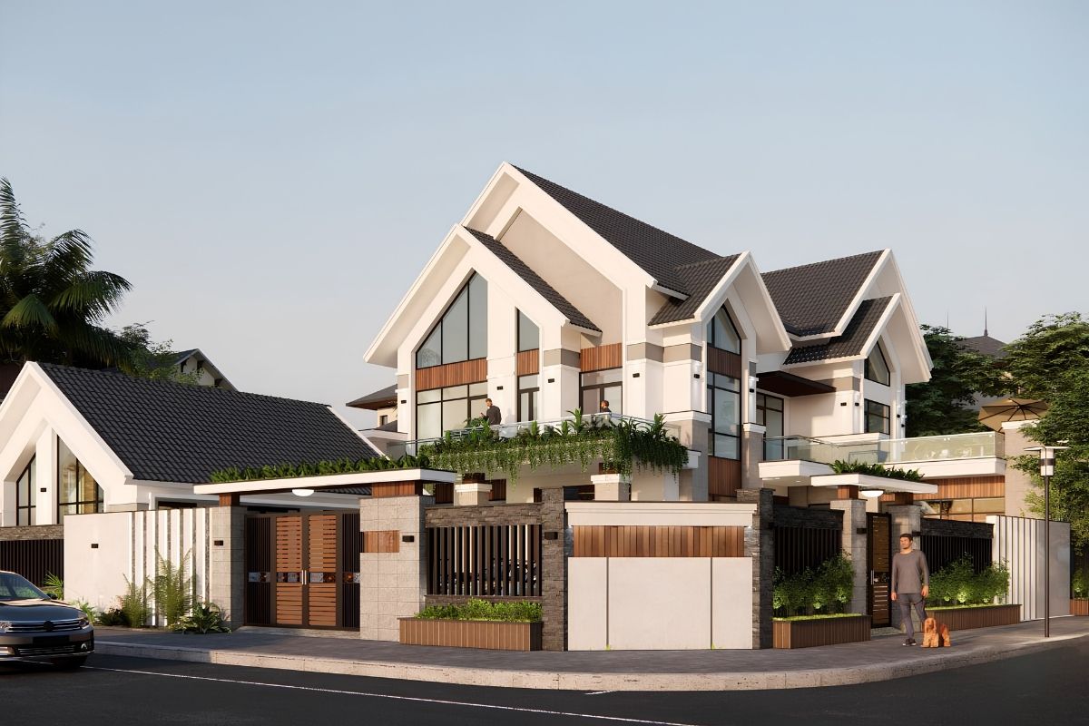 Đây là lựa chọn phù hợp với những gia chủ yêu thích kiến trúc truyền thống được phát triển theo hướng hiện đại (Ảnh: Sưu tầm)