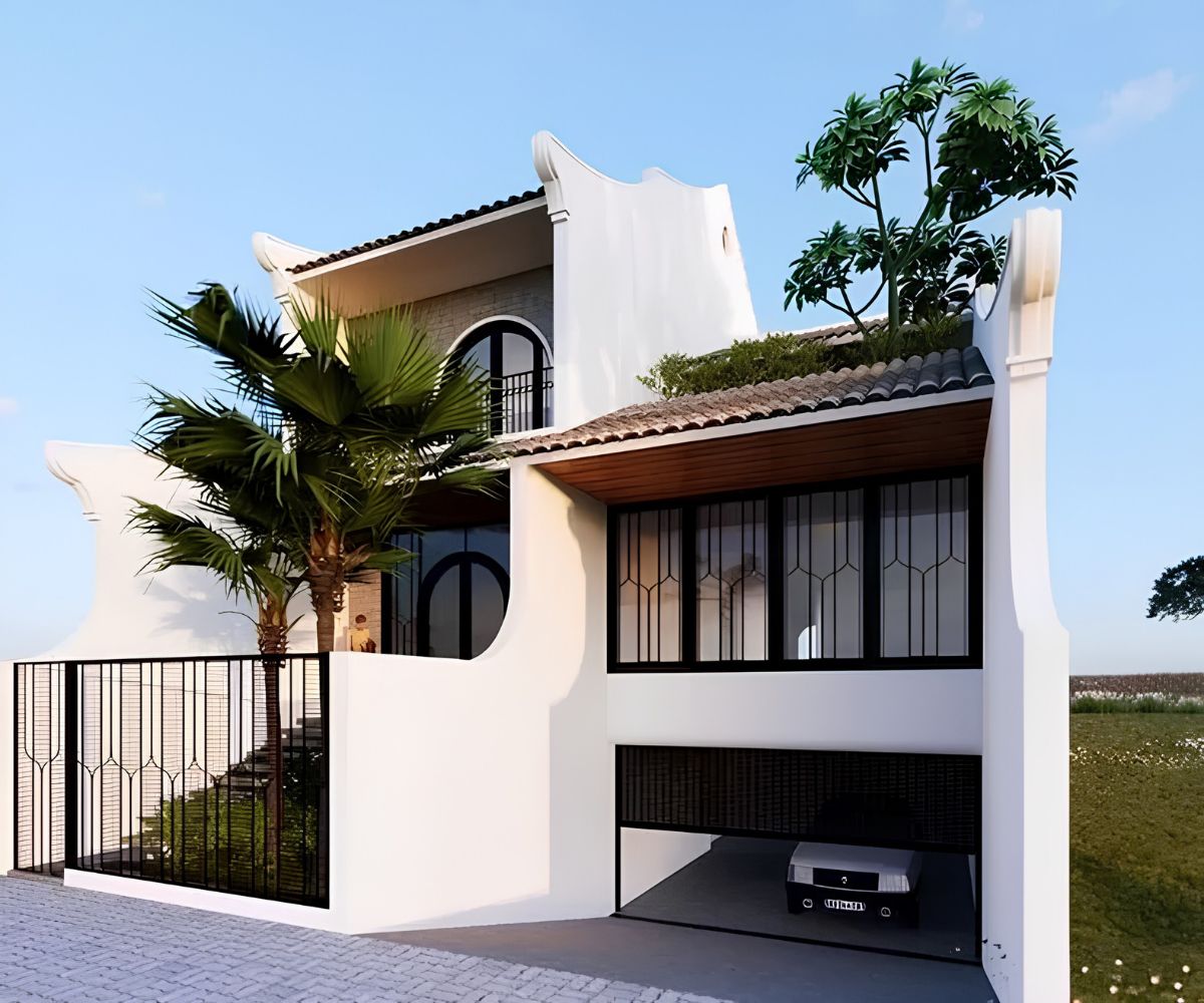 25+ Mẫu biệt thự 2 tầng phong cách Indochine đẹp lãng mạn & báo giá 2026 23 Tầng hầm giúp mở rộng diện tích sử dụng mà không ảnh hưởng đến cảnh quan phía trên (Ảnh: Sưu tầm)