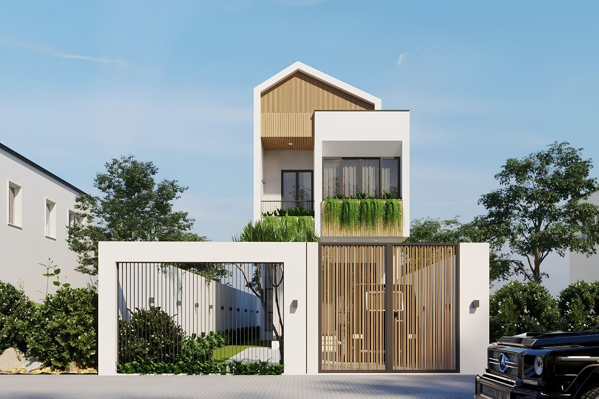 Mẫu biệt thự 2 tầng mặt tiền 7m đẹp & báo giá chi tiết 2026 11 Xu hướng này đặc biệt được các gia đình trẻ và chủ đầu tư tại đô thị yêu thích (Ảnh: Sưu tầm)