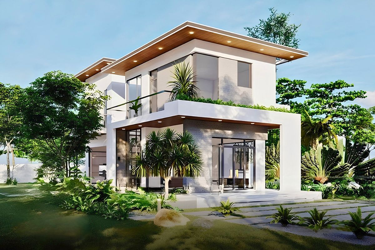 Đây là xu hướng thiết kế được nhiều gia đình lựa chọn để cân bằng giữa kiến trúc và thiên nhiên (Ảnh: Sưu tầm)