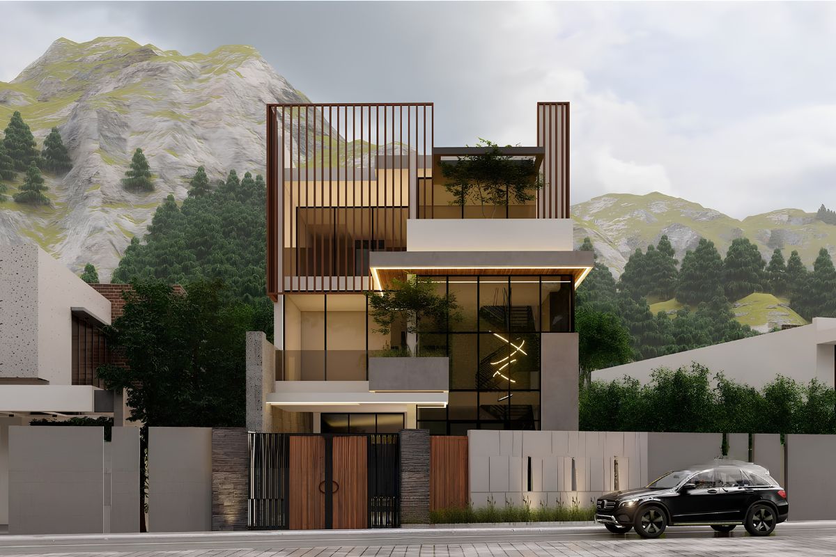 Thiết kế biệt thự 3 tầng 100m2 giúp mở rộng đáng kể diện tích sử dụng mà vẫn đảm bảo sự thông thoáng và tiện nghi cho cuộc sống hiện đại (Ảnh: Sưu tầm)